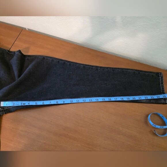 Abercrombie & Fitch Curve Love Skinny High Rise Jeans 25/0 Short Black Denim NWT - Picture 5 of 7